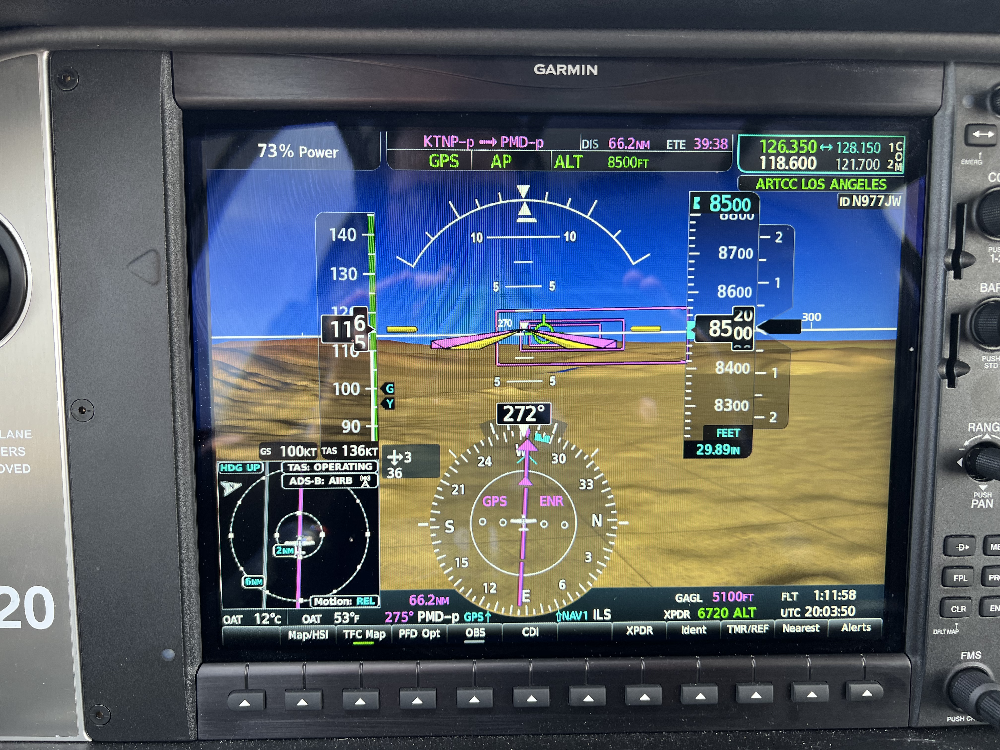 Flying with a 36  knot headwind at 8500 feet